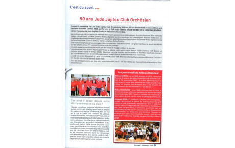 Article du journal de la ville sur les 50 ans